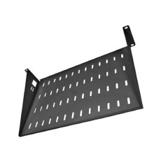 ЦМО Полка перфорированная консольная 2U, глубина 400 мм, цвет черный (МС-40-9005)