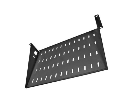 [Аксессуар] ЦМО Полка перфорированная консольная 2U, глубина 400 мм, цвет черный (МС-40-9005)
