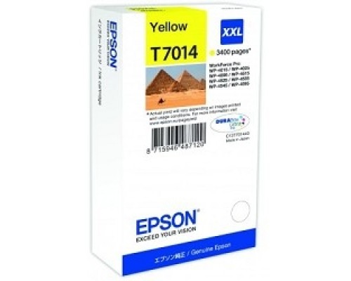 [Расходные материалы] EPSON C13T70144010 WP 4000/4500 Series Ink XXL Cartridge Yellow 3.4k (bus)
