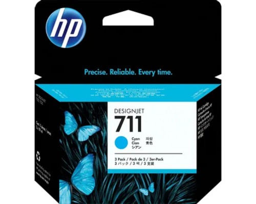 [Расходные материалы] HP CZ134A Картридж №711, Cyan {Designjet T120/T520, Cyan (29ml 3 - pack)}