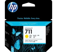 HP CZ136A Картридж №711, Yellow {Designjet T120/T520, Yellow (29ml 3 - pack)}