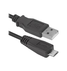 Defender USB08-06 USB 2.0 кабель для соед. USB 2.0 AM-MicroBM,1.8м, PolyBag   (87459)