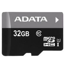 Micro SecureDigital 32Gb A-DATA AUSDH32GUICL10-RA1 {MicroSDHC Class 10 UHS-I, SD adapter}