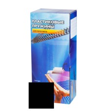 Office Kit  Пластиковые пружины BP2040 14 мм черные 100 шт.