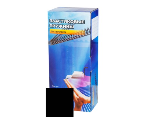 [Аксессуар для переплета] Office Kit  Пластиковые пружины BP2040 14 мм черные 100 шт.