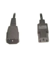 Кабель питания Cablexpert C13-C14, 3х0.5мм2, 6А, с заземлением, 1.8м, черный, пакет