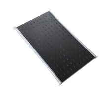 ЦМО Полка перфорированная выдвижная с телескоп. направляющими, глубина 580 мм, цвет черный (ТСВ-58-9005)