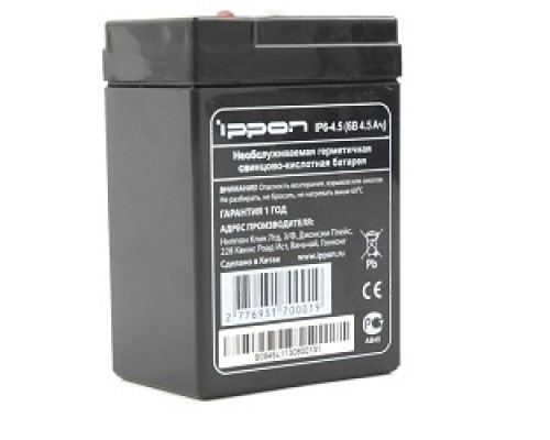 [батареи] Ippon Батарея IP6-4.5 6V/4,5AH {769317}