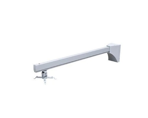 [Крепежи для проекторов] Wize WTH130 белый {Универсальное настенное крепление Wize для короткофокусного проектора,длина штанги 130 см, наклон +15/-5°, поворот +15/-5°, нагрузка 20 кг, страховочный трос в комплекте}