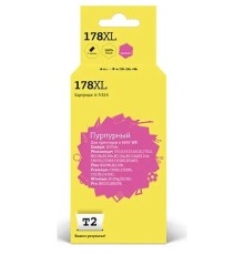 T2 CB324HE Картридж №178XL для HP Deskjet 3070A/Photosmart 6510/7510/B110/C8583, пурпурный,  С ЧИПОМ, 750 стр.