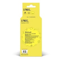 T2 CB325HE Картридж №178XL для HP Deskjet 3070A/Photosmart 6510/7510/B110/C8583, жёлтый,  С ЧИПОМ, 750 стр.