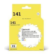 T2 CB337HE Картридж (IC-H337) №141 для HP Deskjet D4263/D5360/Officejet J5783/J6413/Photosmart C4273, цветной, 170 стр.