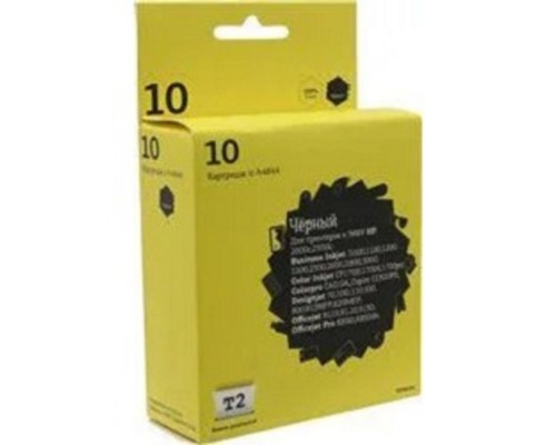 [Расходные материалы] T2 C4844A Картридж №10 (IC-H4844) для HP 2000c/Business InkJet 1200/2200/2600/2800/3000/Pro K850/DesignJet 500, черный, 1400 стр.
