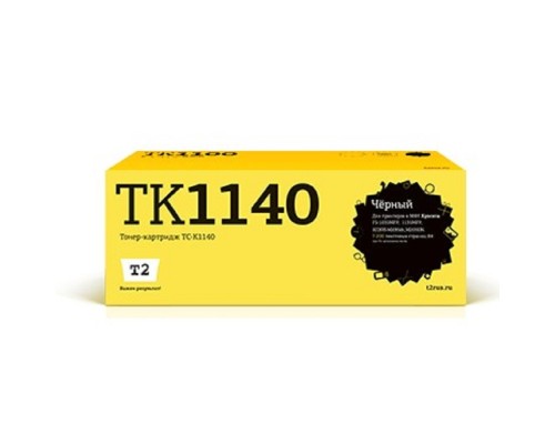 [Расходные материалы] T2 TK-1140 Тонер-картридж (TC-K1140) для Kyocera FS-1035MFP/1135MFP (7200 стр., туба) с чипом