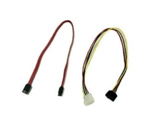 [кабели] Gembird/Cablexpert Кабель SATA  интерфейсный (48см) 7pin/7pin и питания (15см) 4pin/15pin(CC-SATA)