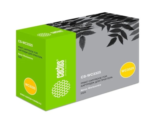 [расходные материалы] CACTUS 106R02312 Картридж CS-WC3325  для  Xerox WorkCentre 3325, 11000 страниц, чёрный