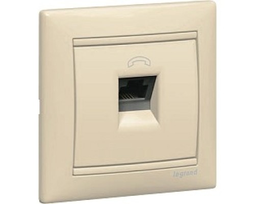 [ Розетки, выключатели и аксессуары] Legrand 774338 Розетка телефонная Valena RJ11 4 контакта 1 коннектор (слоновая кость)