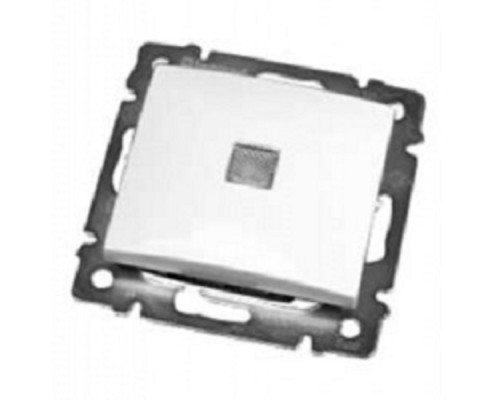 [ Розетки, выключатели и аксессуары] Legrand 774410 Выключатель Valena одноклавишный с подсветкой белый