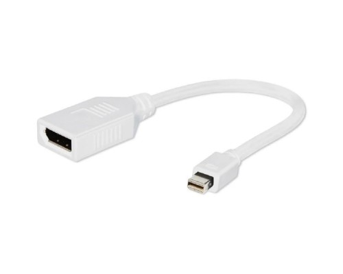 [переходник] Gembird Переходник miniDisplayPort - DisplayPort,  20M/20F, длина 16см, белый (A-mDPM-DPF-001-W)