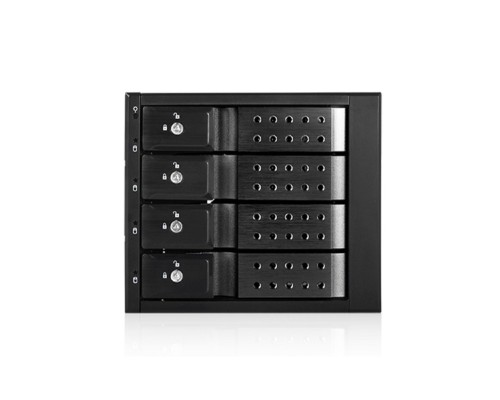 [Опция к серверу] Procase T3-304-SATA3-BK {Hot-swap корзина 4 SATA3/SAS 6Gb (черный) hotswap trayless aluminium mobie rack module (3x5,25) 1xFAN 80x15mm}