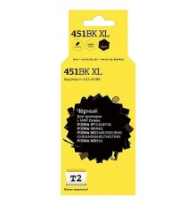 T2 CLI-451BK XL Картридж (IC-CCLI-451BK) для Canon PIXMA iP7240/MG5440/6340/MX924, черный, с чипом, 11 мл.