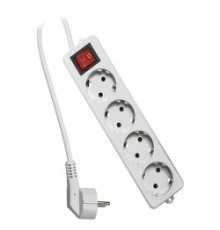 Гарнизон Сетевой фильтр  ELB-G4-W-3, 4 евророзетки с выключателем и заземлением, допустимый ток 16А, длина 3м. 