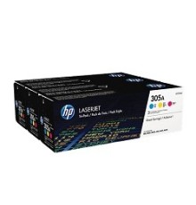 HP CF370AM Картридж 305A Tri-pack, Cyan, Magenta, Yellow {CLJ Color M351/M451/MFP M375/MFP M475, Tri-pack, Cyan, Magenta, Yellow}