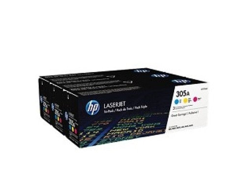 [Расходные материалы] HP CF370AM Картридж 305A Tri-pack, Cyan, Magenta, Yellow {CLJ Color M351/M451/MFP M375/MFP M475, Tri-pack, Cyan, Magenta, Yellow}