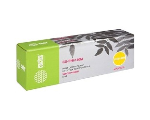 [расходные материалы] CACTUS 106R01482 Тонер-картридж Cactus CS-PH6140M (106R01482) для принтеров Xerox Phaser 6140,пурпурный 2000 стр.