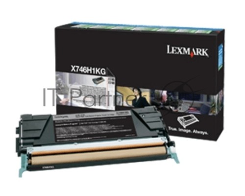 Картридж лазерный LEXMARK черный для Lexmark X746de\nLexmark X748de\nLexmark X748dte 12к