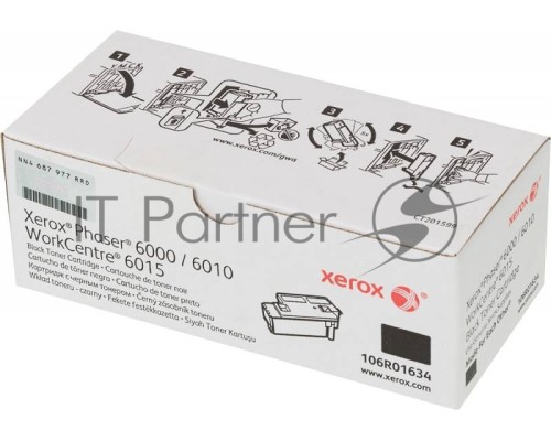 Картридж лазерный Xerox 106R01634 черный для Xerox Ph 6000/6010N/WC 6015 (2000 стр.)(Channels)