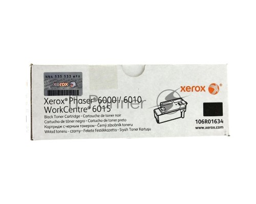 Картридж лазерный Xerox 106R01634 черный для Xerox Ph 6000/6010N/WC 6015 (2000 стр.)(Channels)