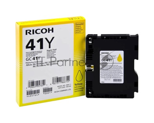 Картридж гелевый Ricoh GC 41Y (2.2К) желтый Aficio Aficio 3110DN/ 3110DNw/3100SNw/3110SFNw