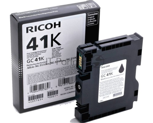 Картридж гелевый Ricoh GC 41K (2.5К) черный Aficio Aficio 3110DN/ 3110DNw/3100SNw/3110SFNw