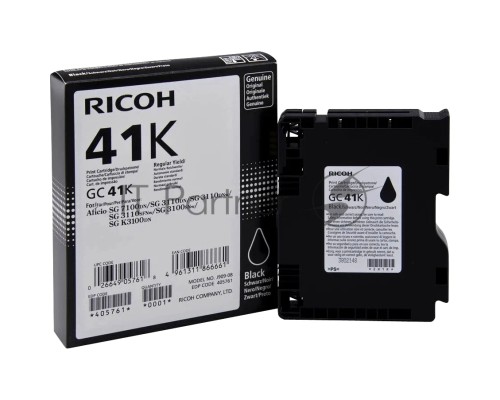 Картридж гелевый Ricoh GC 41K (2.5К) черный Aficio Aficio 3110DN/ 3110DNw/3100SNw/3110SFNw