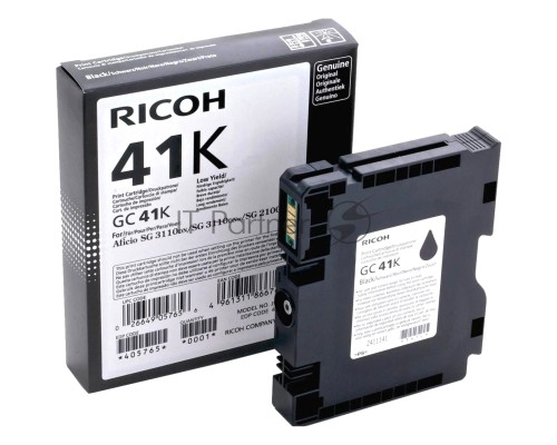 Картридж гелевый Ricoh GC 41K (2.5К) черный Aficio Aficio 3110DN/ 3110DNw/3100SNw/3110SFNw