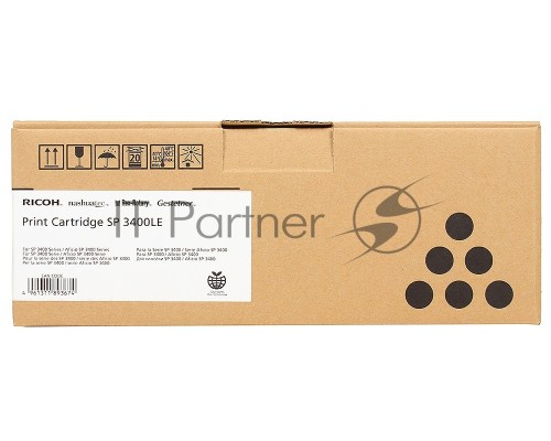 Картридж лазерный Ricoh тип SP3400LE черный для Aficio SP3400N/SP3410DN/SP3400SF/SP3410SF/Aficio SP3500N/SP3510DN/SP3500SF/SP3510SF 2500 отпечатков