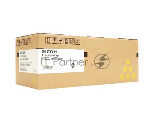 Картридж лазерный Ricoh тип SPC310HE (407635/406482), желтый высокой емкости, 6600 отпечатков (для SP C320DN), 6000 отпечатков (для SP C242DN/C242SF), 4600 стр. A4 (5%, ISO 6600, для SP C342DN), для Aficio SP C231SF/C232SF/ SP C231N/C232DN/C311N/C312DN/C