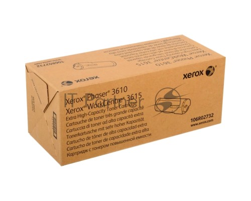 Картридж лазерный Xerox 106R02732 черный для Phaser 3610, WorkCentre 3615 25300 стр. (channels)