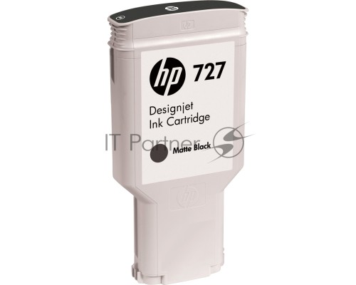 Картридж струйный HP 727 C1Q12A черный матовый, 300мл, для Designjet T920/T1500/T2500 Картридж струйный HP 727 C1Q12A черный матовый, 300мл, для Designjet T920/T1500/T2500