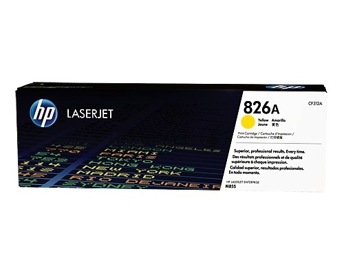 Тонер Картридж HP 826A CF312A желтый для HP CLJ Ent M855 Тонер Картридж HP 826A CF312A желтый для HP CLJ Ent M855