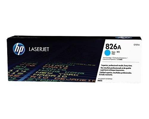 Тонер Картридж HP 826A CF311A голубой для HP CLJ Ent M855 Тонер Картридж HP 826A CF311A голубой для HP CLJ Ent M855