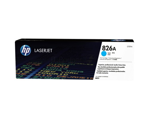 Тонер Картридж HP 826A CF311A голубой для HP CLJ Ent M855 Тонер Картридж HP 826A CF311A голубой для HP CLJ Ent M855