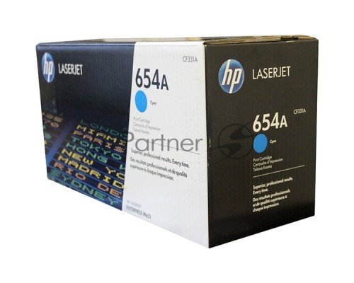 Тонер Картридж HP 654A CF331A голубой для HP CLJ Ent M651n/M651dn/M651xh/M680dn/M680f (15000стр.)