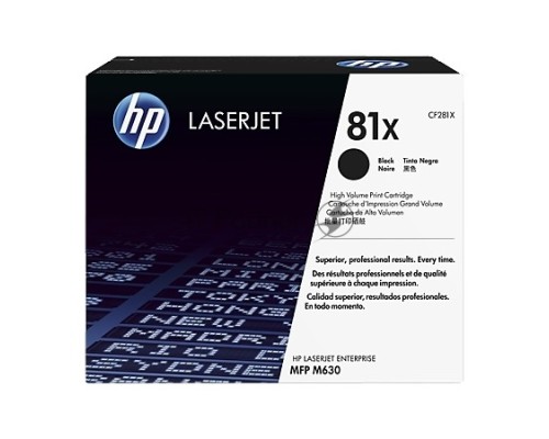 Тонер Картридж HP 81X CF281X черный для HP LJ Pro M630dn/f/h/z (25000стр.) Тонер Картридж HP 81X CF281X черный для HP LJ Pro M630dn/f/h/z (25000стр.)