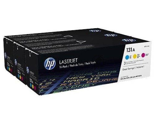 Картридж лазерный комплект HP 131A U0SL1AM голубой/пурпурный/желтый для HP LJ Pro 200/Color M251/M251n/M25 (3 х 1800стр.)