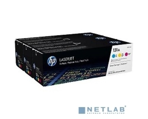 Картридж лазерный комплект HP 131A U0SL1AM голубой/пурпурный/желтый для HP LJ Pro 200/Color M251/M251n/M25 (3 х 1800стр.)