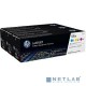 Картридж лазерный комплект HP 131A U0SL1AM голубой/пурпурный/желтый для HP LJ Pro 200/Color M251/M251n/M25 (3 х 1800стр.)