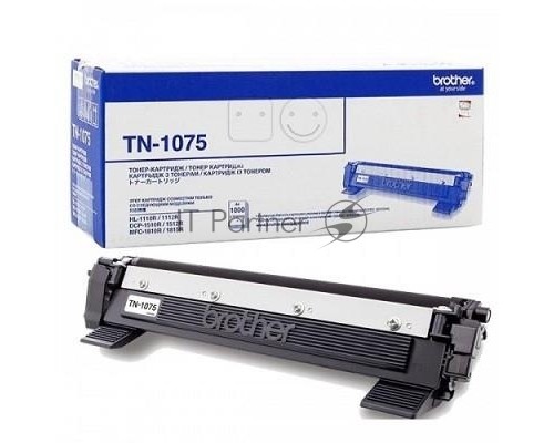 Картридж лазерный Brother TN1075 чёрный (1000 стр.) для Brother HL-1110/1112/1510/1512/1810/1815/1912