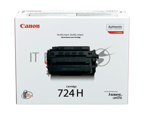 Картридж лазерный Canon 724H (3482B002) черный (12500 стр.) для LBP-6750Dn